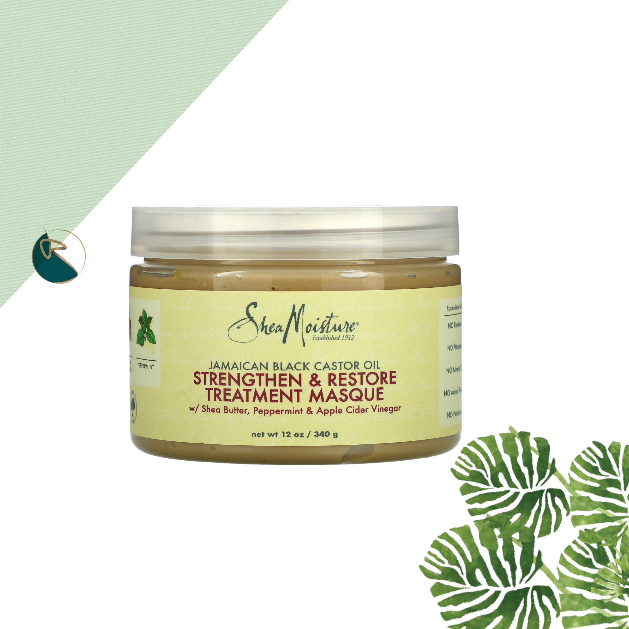 Shea Moisture Jamaican Black Castor Oil Strengthen &amp; Restore Treatment Masque 340G